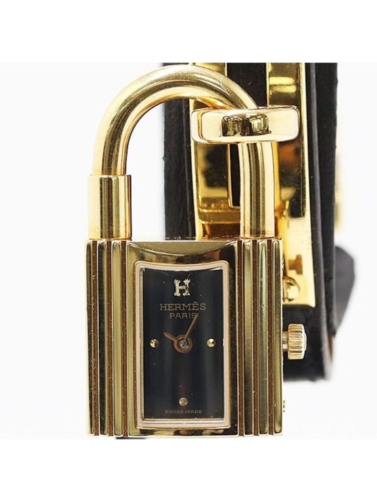 Hermes Kelly Quartz Black Dial Watch Mtm